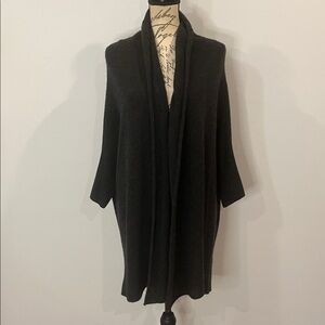 Subtle Luxury 100% cashmere oversized open front cardigan sweater S/M